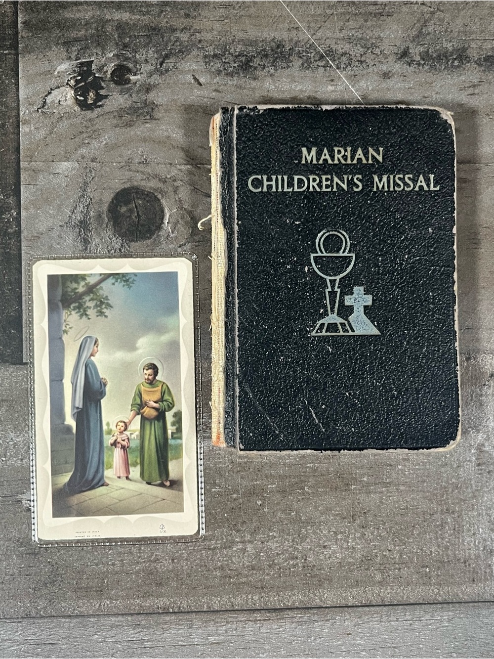 Marian Children's Missal & Prayer To Holy Family Card